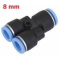 Fitting (ฟิตติ้ง) ข้อต่อลมสามทาง ตัว Y 8 mm นิวเมติกส์ (PY8)